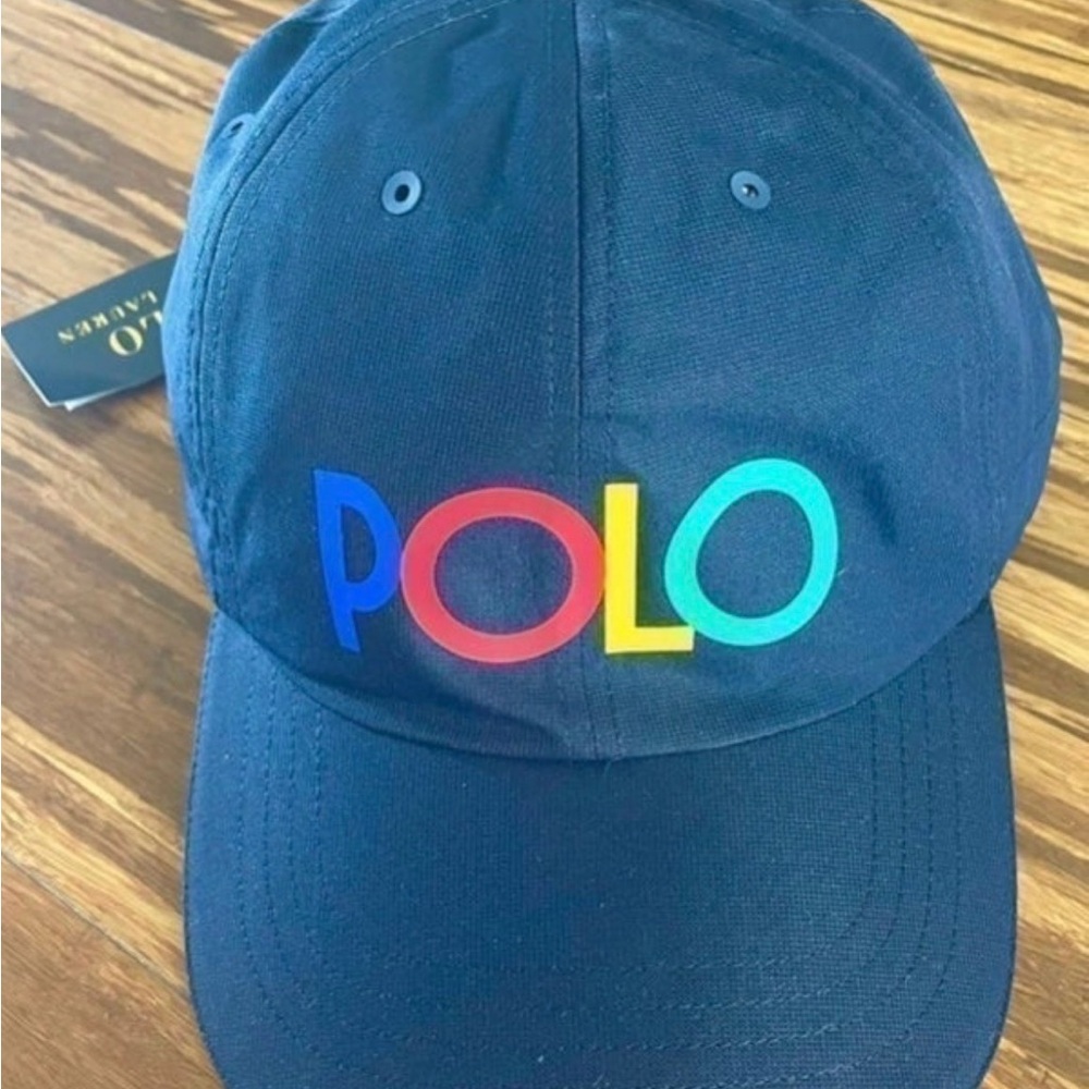 Rare Mens Classic Sport Rainbow Logo Toggle Drawstring Hat by Polo Ralph Lauren